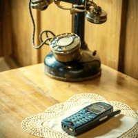 Old phone and mobile phone